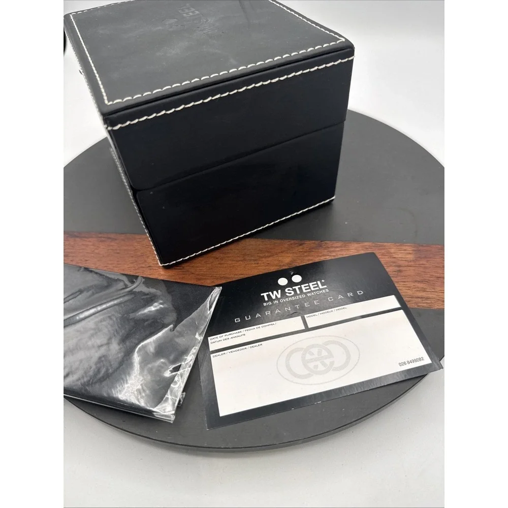 TW STEEL Watch BOX ONLY With Black Surface Cloth And Card